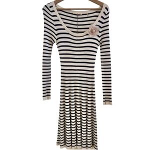 Rebecca Taylor French Striped Knit Dress